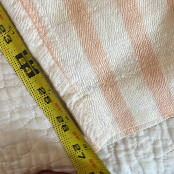 Anthropologie Oasis Pants Striped Belted Linen Pink Size 6 - Picture 6 of 6